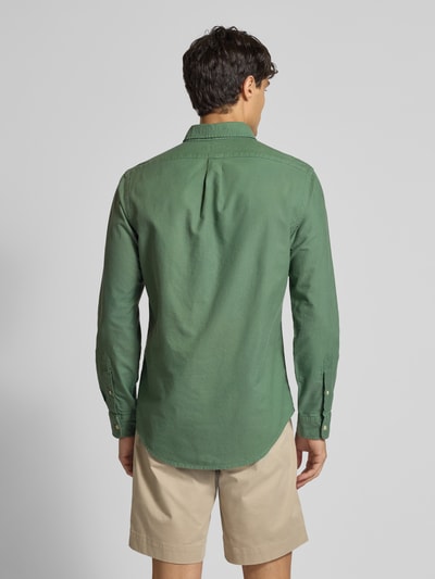 Polo Ralph Lauren Slim Fit Freizeithemd mit Button-Down-Kragen Dunkelgruen 5