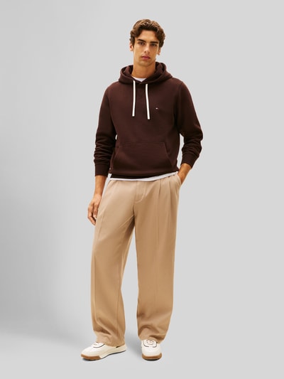 Tommy Hilfiger bluza z kapturem o kroju regular fit z mieszanki bawełny Średniobrązowy 1