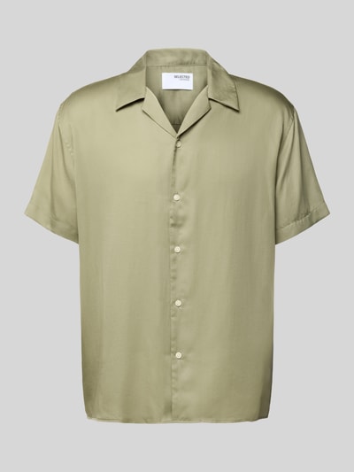 SELECTED HOMME Relaxed Fit Freizeithemd aus Lyocell Hellgruen 2