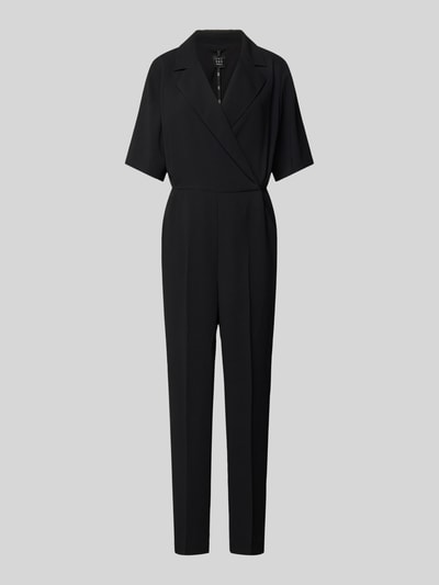 Marella Jumpsuit met reverskraag, model 'CLACSON' Zwart - 2