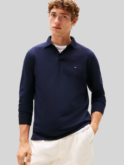 Tommy Hilfiger Regular Fit Poloshirt aus Baumwoll-Mix  Marine 4