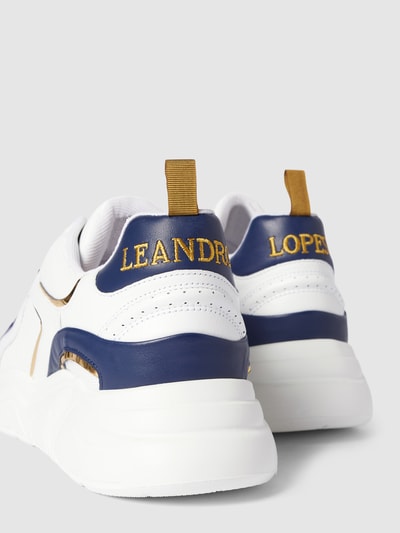 Leandro Lopes Sneaker mit Kontrast-Besatz Modell 'Crafter Runner' Weiss 3