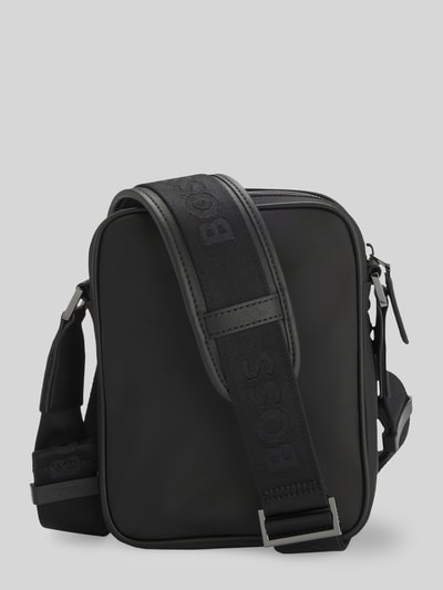 BOSS Umhängetasche aus Twill Modell 'B_ICON_NS CROSSB' Black 4