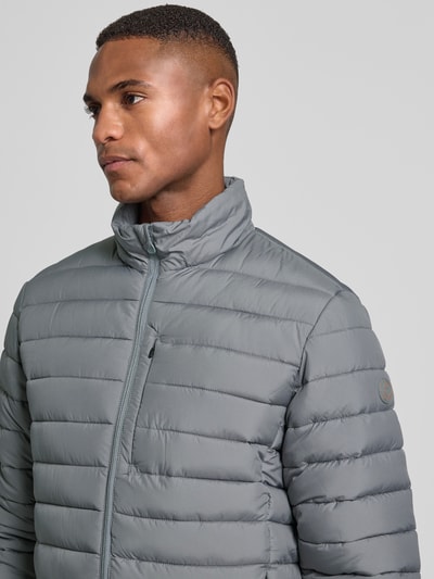 Save The Duck Steppjacke mit Zweiwege-Reißverschluss Modell 'ERION' Silber 3