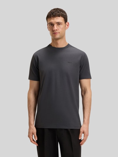 BOSS Green T-Shirt mit Label-Print Dunkelgrau 4