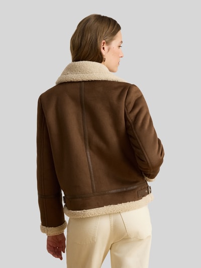 Lauren Ralph Lauren Regular Fit Teddyjacke mit Schnallenkragen Mittelbraun 6