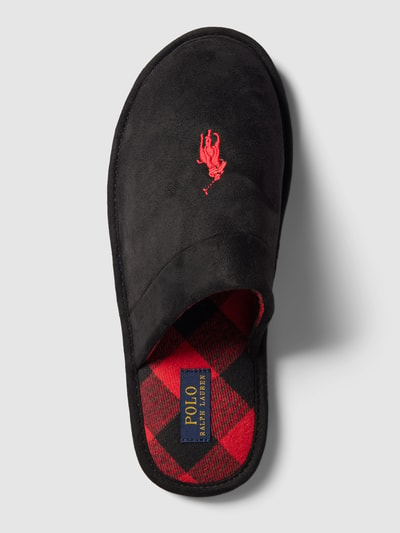Polo Ralph Lauren Huisschoenen met labelstitching, model 'KLARENCE' Zwart - 4