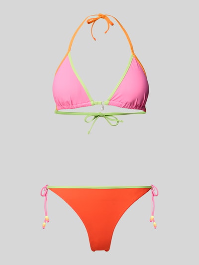 Banana Moon Bikini met vetersluiting, model 'MUNDOIOKA' Felroze - 1