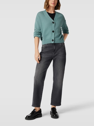 Weekend Max Mara Gebreid jack met extra brede schouders, model 'OBLIO' Mintgroen - 1