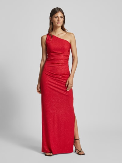 Jake*s Cocktail Maxikleid in One-Shoulder-Träger Rot Melange 4