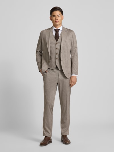 CG - Club of Gents Straight fit pantalon met viscose, model 'Orlando' Beige - 1
