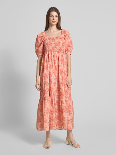 moves Midikleid mit Karree-Ausschnitt Modell 'Aleah' Rosa 4