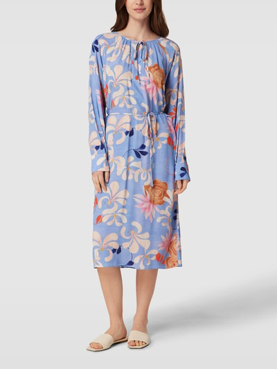 Gant Midi-jurk met all-over bloemenmotief Lichtblauw - 1