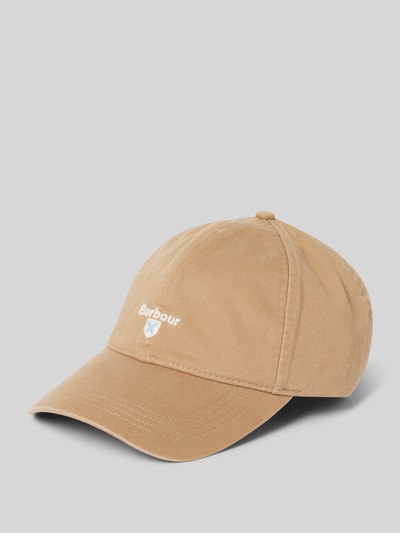 Barbour Basecap aus reiner Baumwolle Modell 'CASCADE' Beige 1