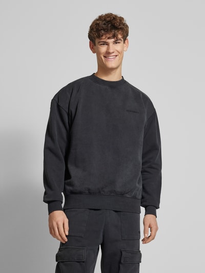 Pegador Sweatshirt mit Label-Stitching Black 4