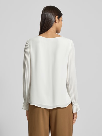 s.Oliver BLACK LABEL Regular Fit Langarmbluse mit Volantärmeln  Offwhite 5