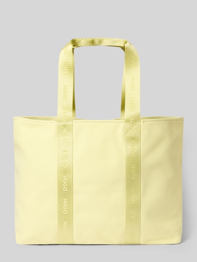 HUGO Strandtasche aus reiner Baumwolle Modell 'BECKY CA_TOTE' Hellgruen 4