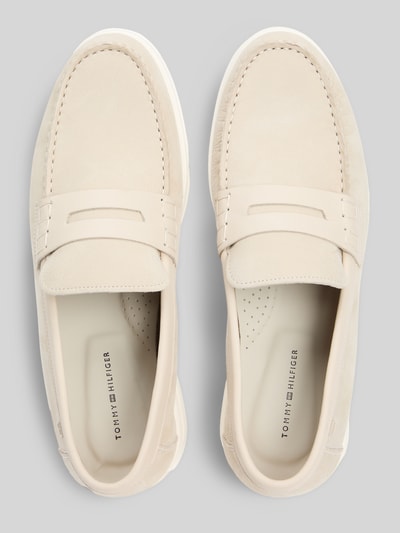 Tommy Hilfiger Instappers van echt leer Beige - 3