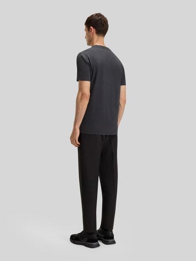 BOSS Green T-Shirt mit Label-Print Dunkelgrau 5