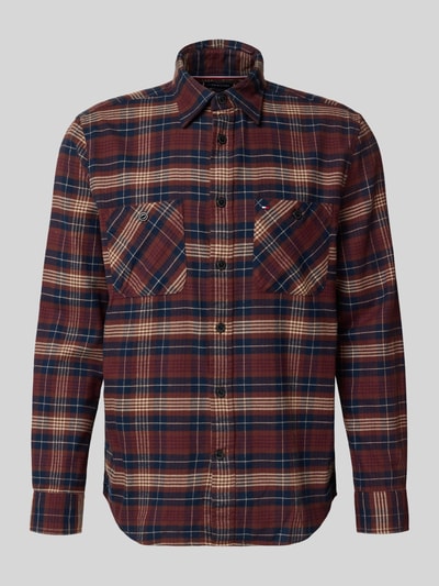 Tommy Hilfiger Koszula casualowa o kroju regular fit z czystej bawełny model ‘FLANNEL TARTAN’ Bordowy 2