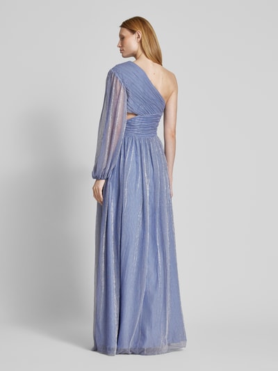 Unique Abendkleid mit seitlichem Cut Out Hellblau 5