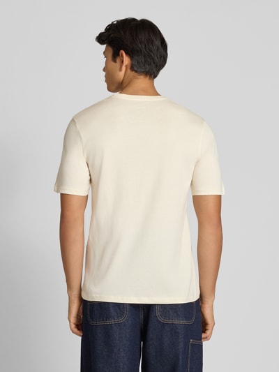 Jack & Jones T-shirt z nadrukiem z logo Złamany biały 5