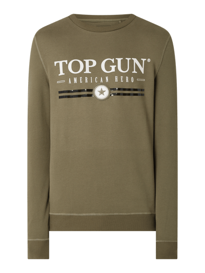 Top Gun Sweatshirt met print  Olijfgroen - 2