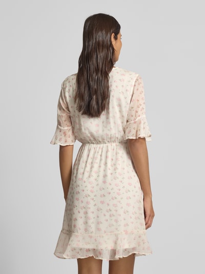 Vero Moda Getailleerde mini-jurk met V-hals, model 'SMILLA' Offwhite - 5