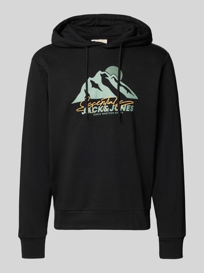 Jack & Jones Hoodie mit Motiv-Print Modell 'SUN' Black 2