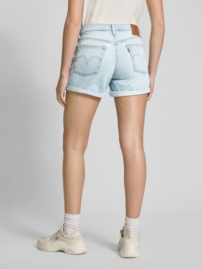 Levi's® Korte regular fit jeans in 5-pocketmodel, model '501®' Lichtblauw - 5