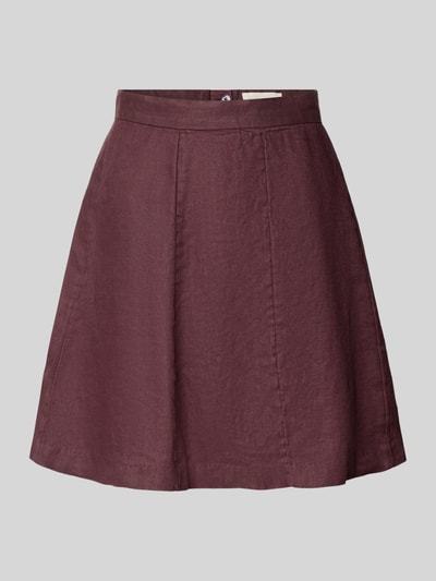 MSCH Copenhagen Leinenrock mit Knopfverschluss Modell 'Naira Claritta' Bordeaux 2
