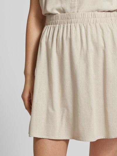 Vero Moda Spódnica mini z elastycznym pasem model ‘MYMILO’ Szarobrązowy 3