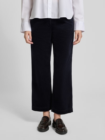 Marc O'Polo Spodnie sztruksowe o kroju regular fit z czystej bawełny Granatowy 4