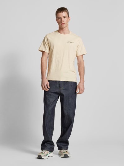 Levi's® Relaxed Fit T-Shirt mit Label-Print Modell 'ARCHIV' Beige 1