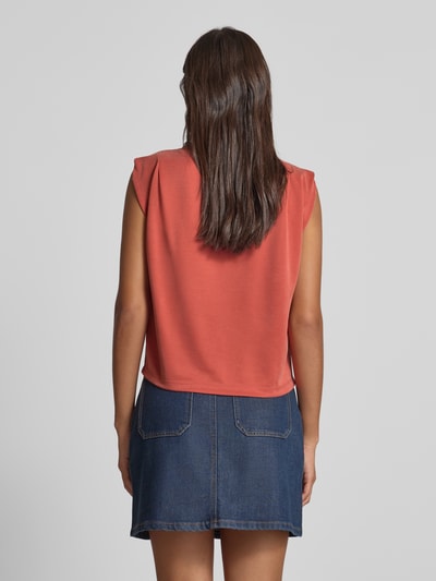 Jake*s Collection Tanktop mit Rundhalsausschnitt Rostrot 5