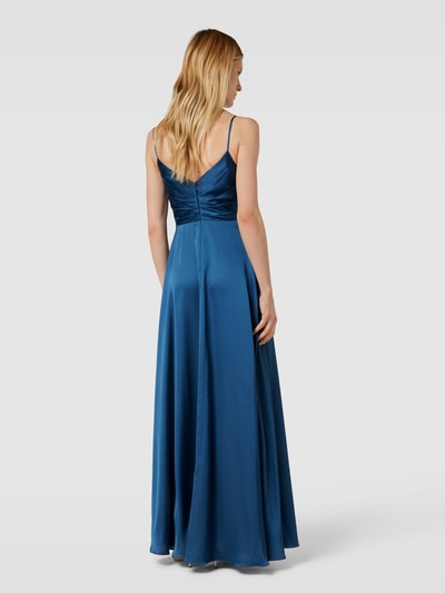 Luxuar Abendkleid mit Herzausschnitt Bleu 5