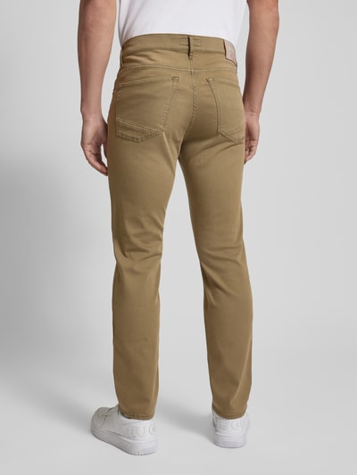 Brax Jeansy o kroju straight fit z dodatkiem streczu model ‘CHUCK’ Khaki 5