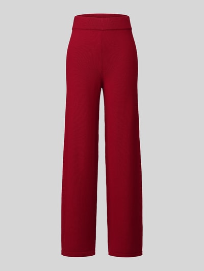 MM by Max Mara Wide leg joggingbroek van zuivere scheerwol model 'LGABARRA' Rood - 2
