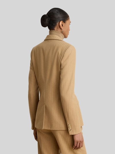 Lauren Ralph Lauren Regular fit korte blazer van wolmix met borstzak Camel - 5