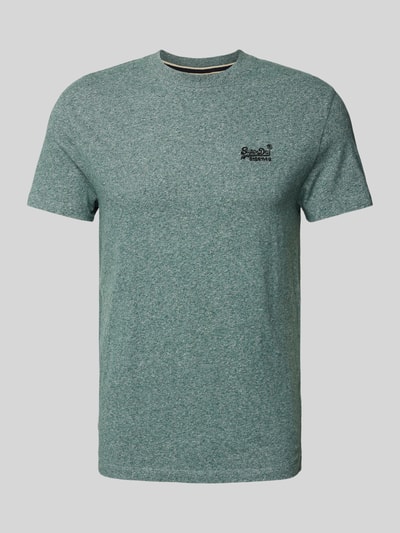 Superdry T-shirt met labelstitching Groen - 2