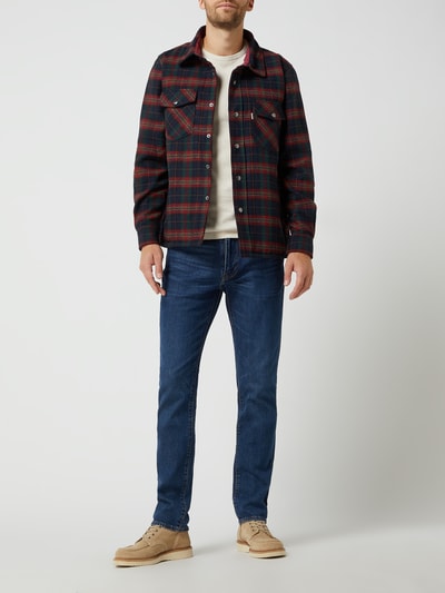 Colours & Sons Overhemdjack met wol - gewatteerd  Rood - 1