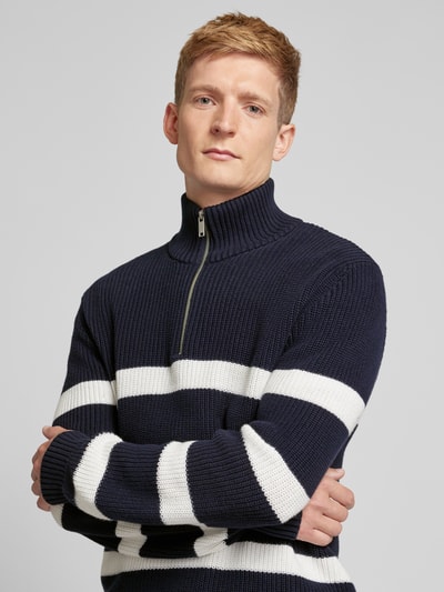 MCNEAL Strickpullover aus Bio-Baumwolle mit Rollkragen Marine 3