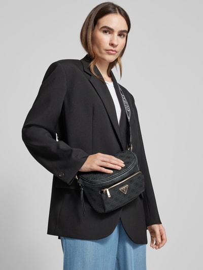 Guess Shopper met labelapplicatie, model 'POWER PLAY SLING' Grafiet - 1