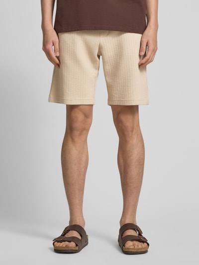 MCNEAL Regular Fit Shorts mit Strukturmuster Beige 4