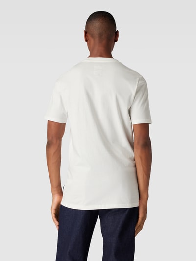 Lindbergh T-Shirt mit Label-Print und Rundhalsausschnitt Offwhite 5
