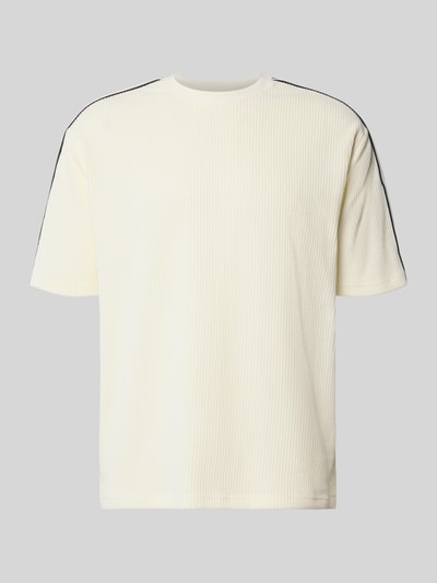 MCNEAL T-Shirt mit Strukturmuster und Rundhalsausschnitt Sand 1