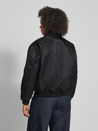 Schott NYC Blouson met labelpatch, model 'DAN' Zwart - 5