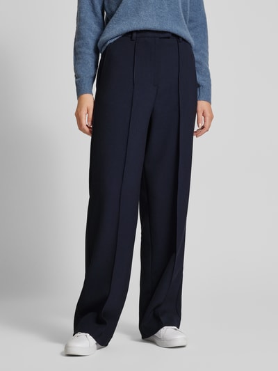 Tommy Hilfiger Straight Leg Stoffhose mit fixierten Bügelfalten Marine 4