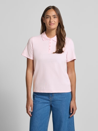 s.Oliver RED LABEL Koszulka polo o kroju regular fit z mieszanki bawełny Różowy 4