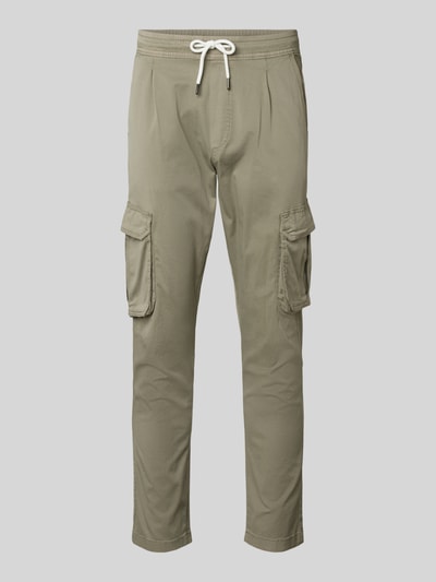 Lindbergh Cargobroek met elastische band Kaki - 2